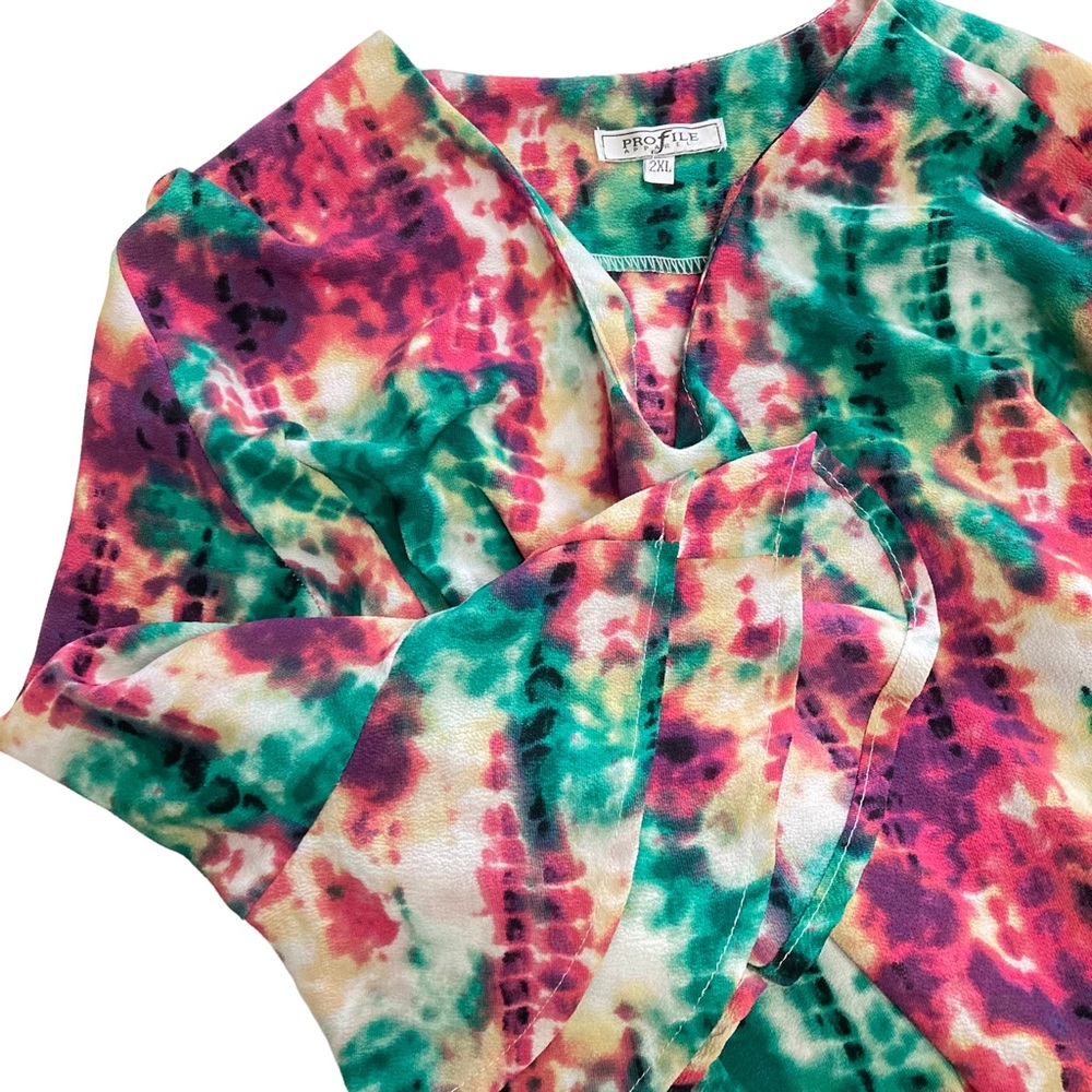 Profile Tye Dye Style Tunic 2XL